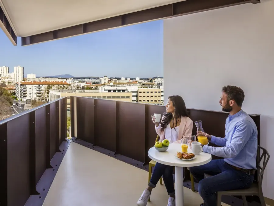 Studio with balcony for 4 people