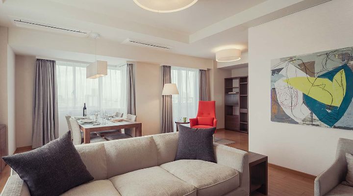 Oakwood Residence Shinagawa, Tokyo. Three-Bedroom Deluxe Apartment