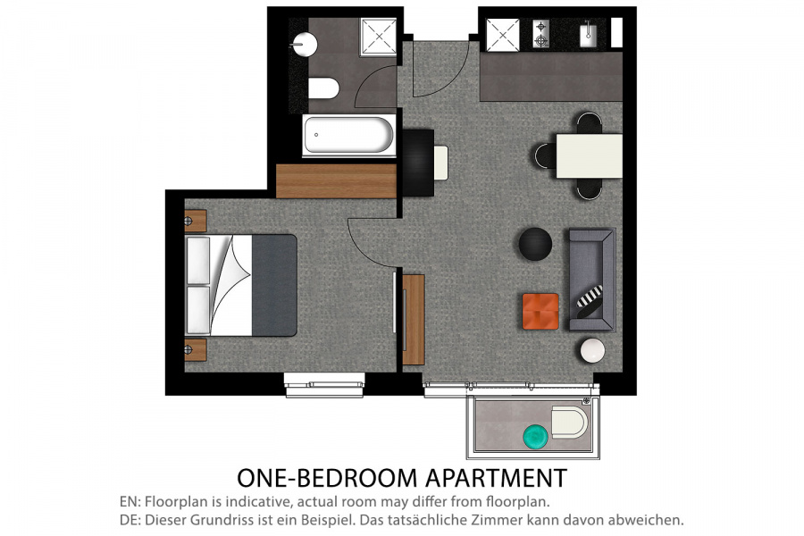 One Bedroom Apartment