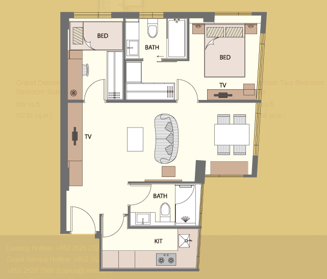 Premium Two Bedroom Suite