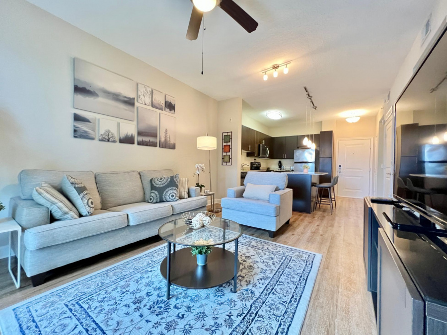 Prime Central Tampa, Work Desk, Private Balcony | One Bedroom