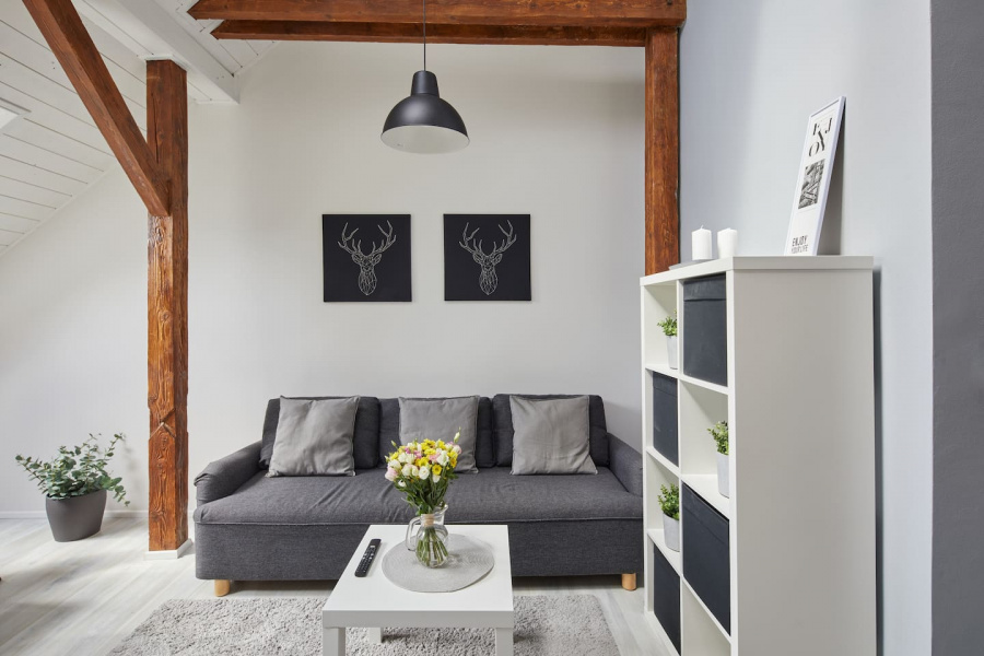 Open-Plan Rooftop Apartment in a Calm Area