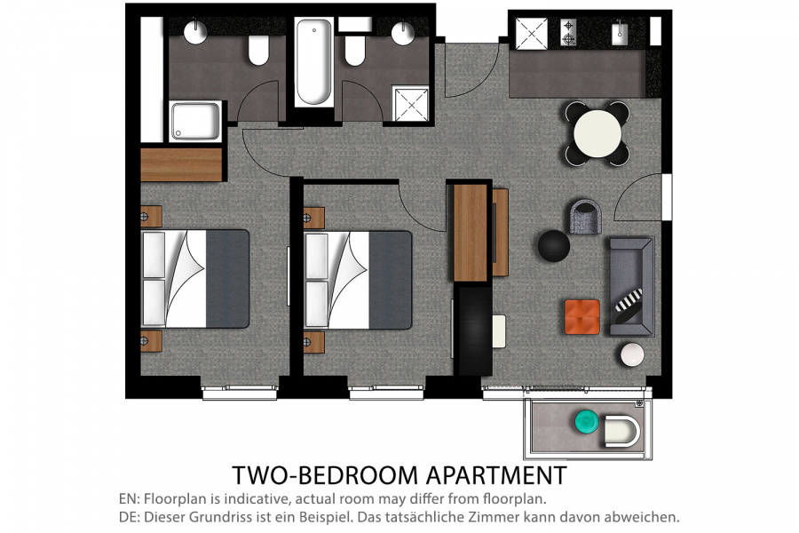 Two Bedroom Apartment